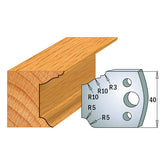 CMT 690.079 PROFILE KNIVES FOR INSERT SHAPER SYSTEM SP 1-37/64”x5/32”  (40x4mm)